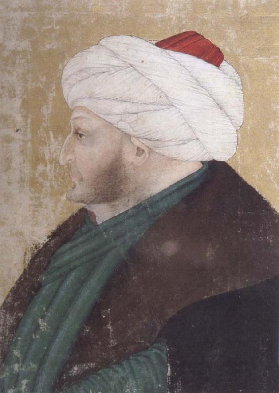 Costanzo da Ferrara Portrait of the Ottoman sultan Mehmed the Conqueror Sweden oil painting art